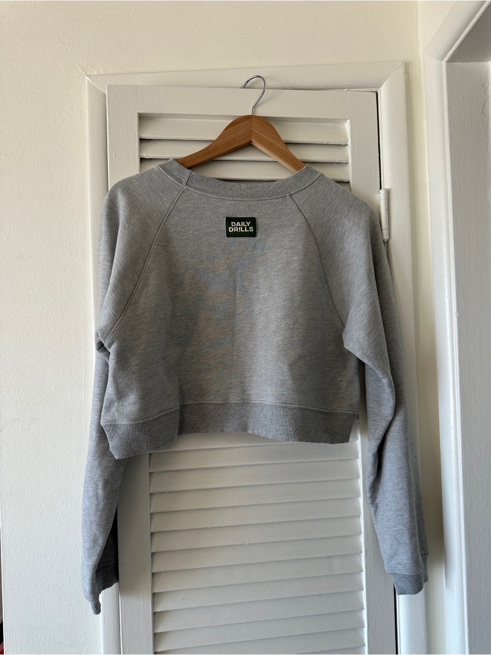Daily Drills Cropped Sweatshirt - Gray